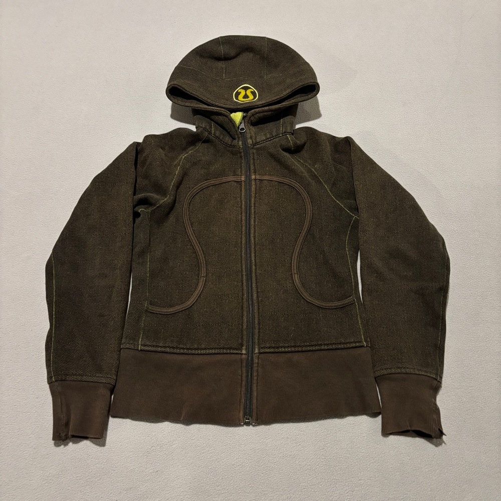 Brown Hooded Women's Top